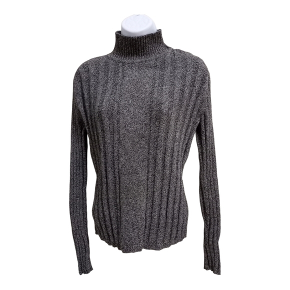 DNKY Sweaters - DKNY Womens Long Puff Sleeve Turtleneck Sweater L